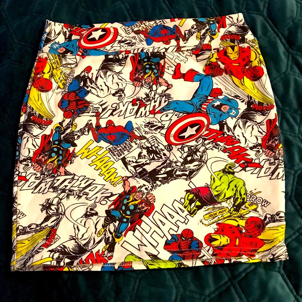 Marvel Heroes Bodycon Skirt